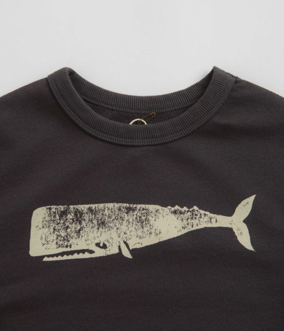 Mollusk Men's Whale Print Crewneck Sweatshirt - Casual Comfortable Pullover for Men