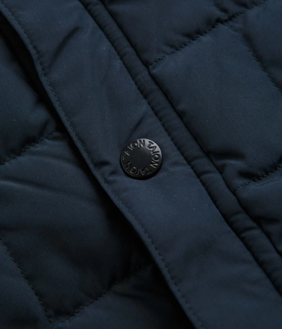 Taion Men's Reversible Down Hooded Jacket - Lightweight Warm Winter Coat