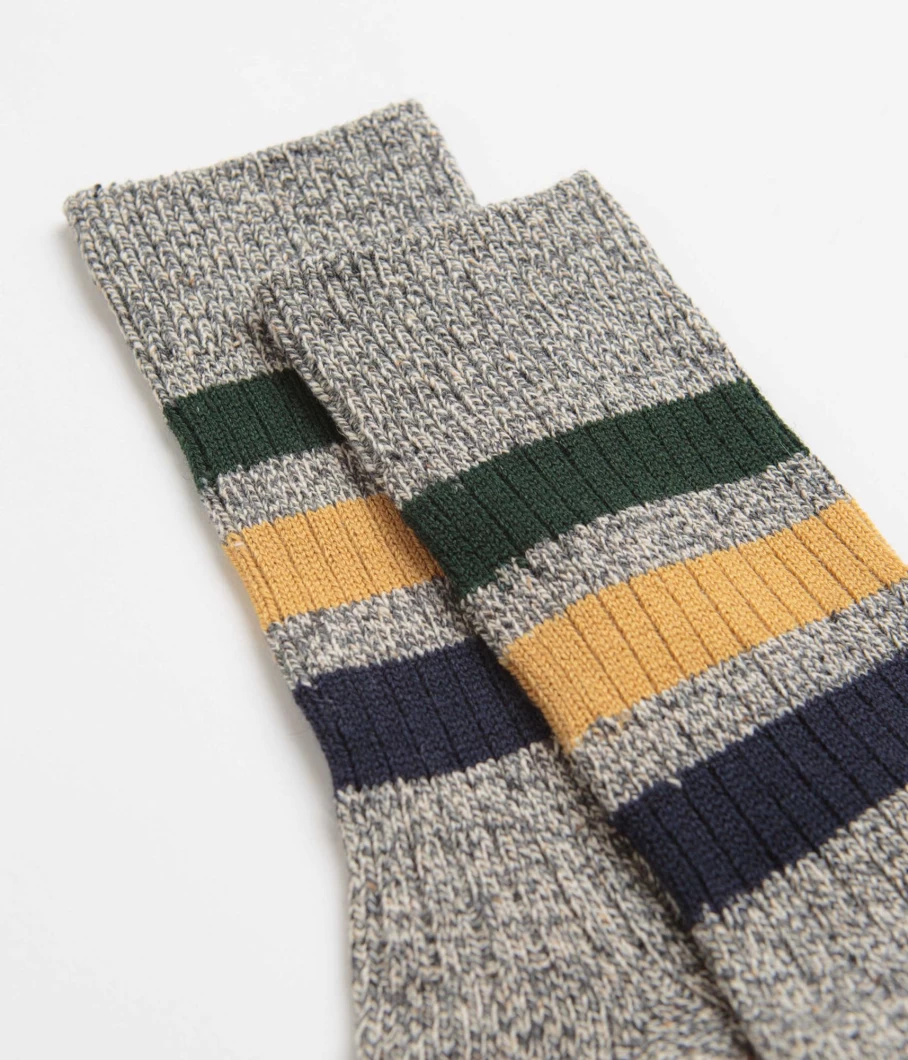 RoToTo Men's Striped Casual Socks - Comfortable Breathable Footwear for Everyday Wear