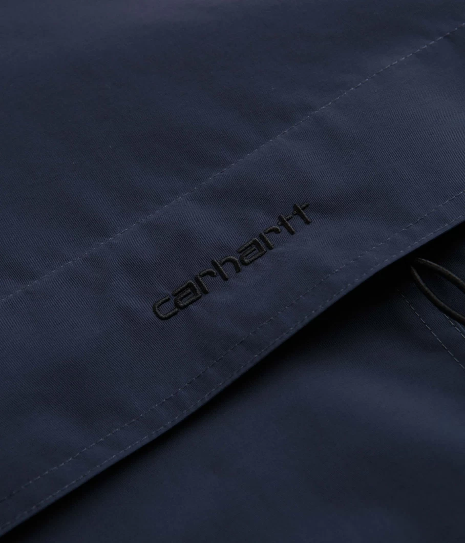 Carhartt Men's Windbreaker Pullover Jacket - Lightweight Water-Resistant Outdoor Hooded Coat