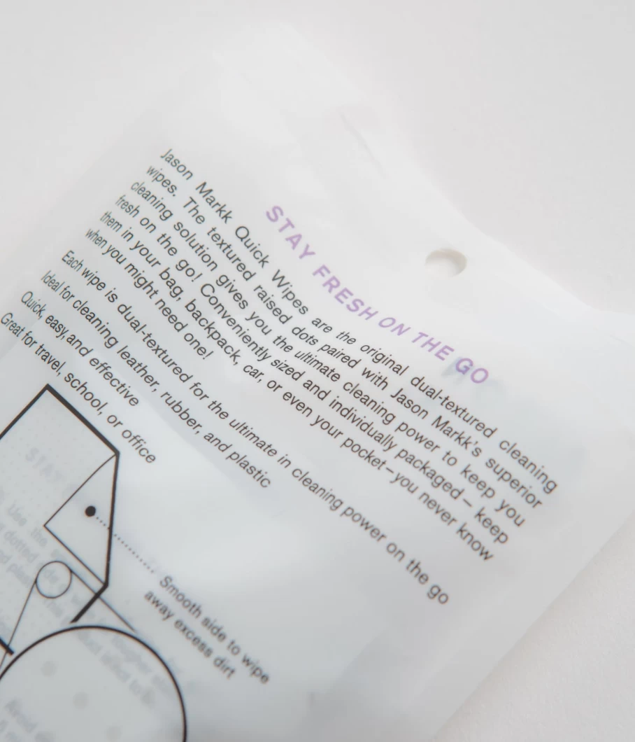 Jason Markk Quick Wipes for Men – Premium Shoe & Sneaker Cleaning Wipes for On-the-Go Care