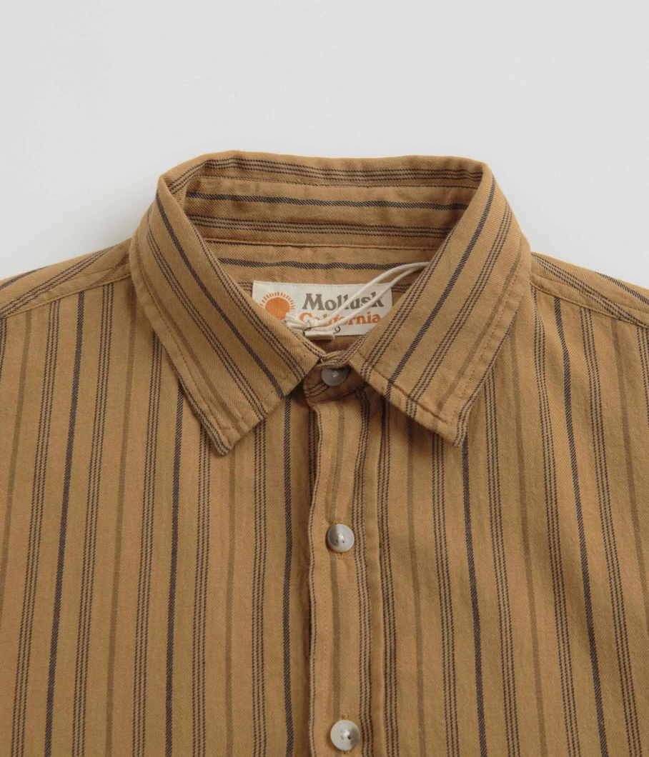 Mollusk Men's Summer Shirt - Lightweight Breathable Short Sleeve Casual Top