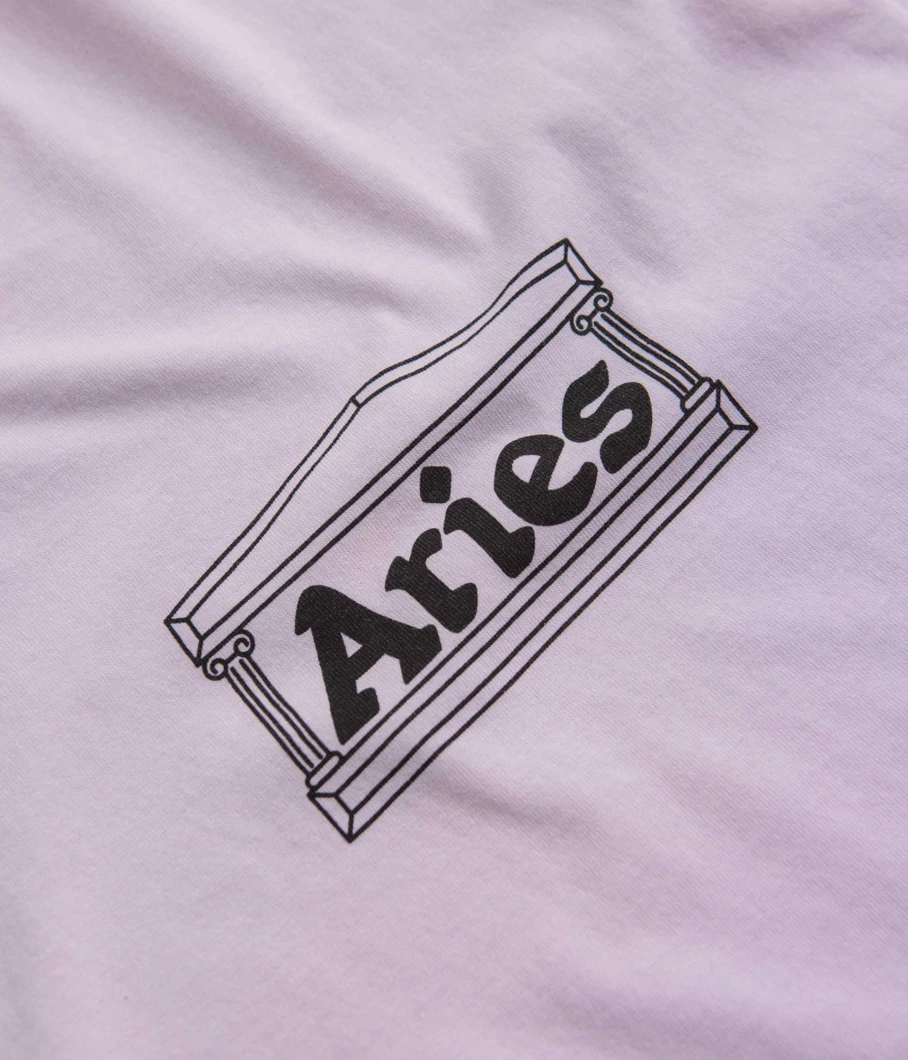 Aries Men's Sunbleached Temple Graphic T-Shirt - Vintage Inspired Cotton Tee