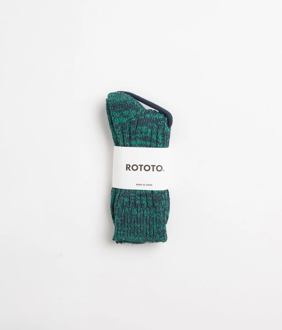 RoToTo Men's Eco-Friendly Recycled Cotton Crew Socks - Sustainable Comfort for Everyday Wear